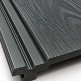 Grey 14.7 × 290 × 2cm outdoor composite wall panel with a clean contemporary finish for exterior spaces