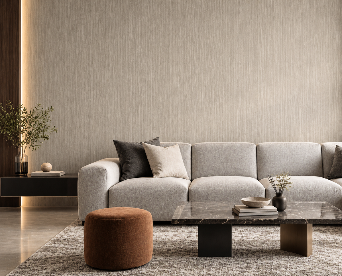 Grey 60 × 240 × 0.7cm PVC Wall Panel
