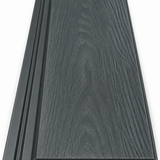 Grey outdoor composite wall cladding panel for modern exterior wall applications