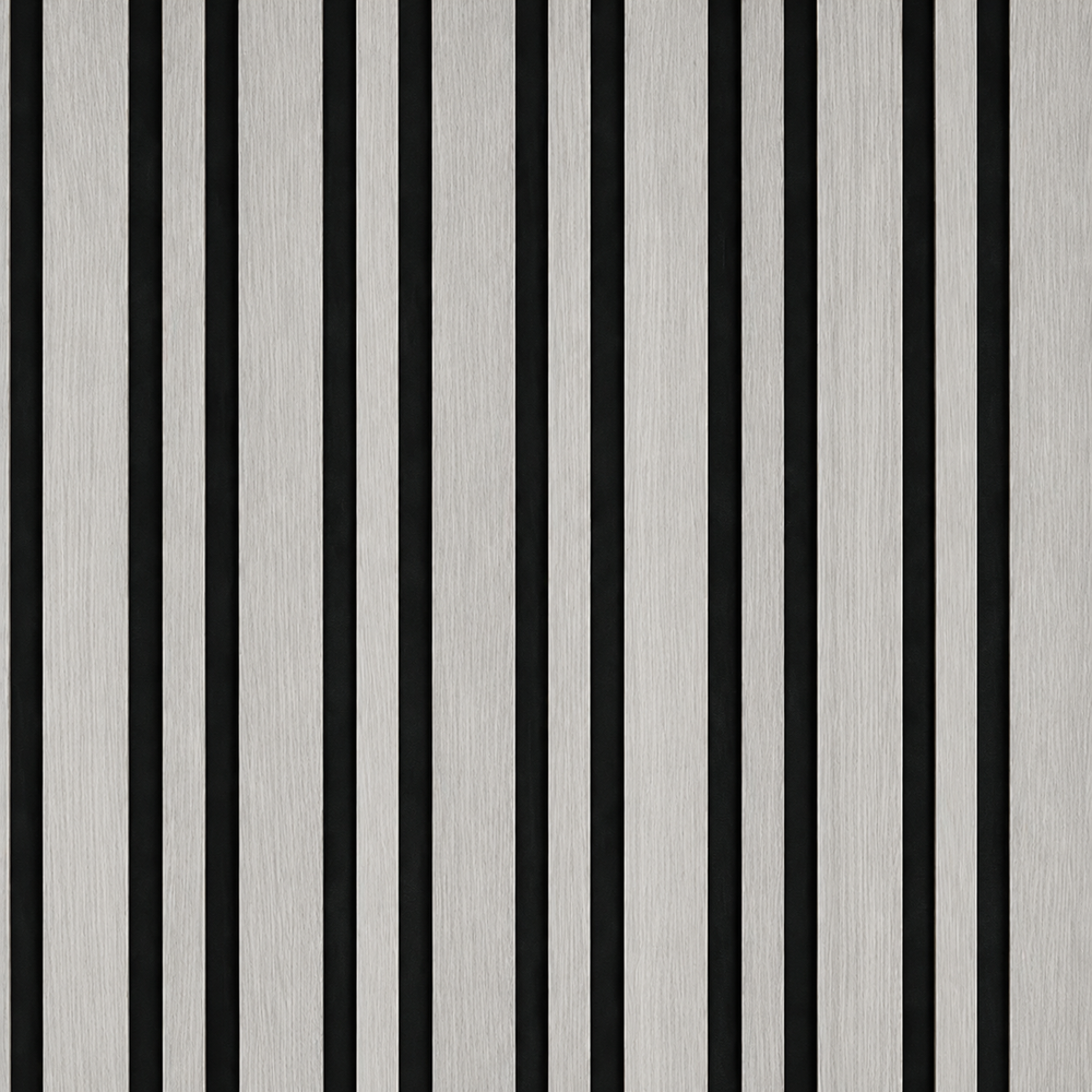Light Grey Wide Slat Acoustic Wall Panel | 60 × 240cm