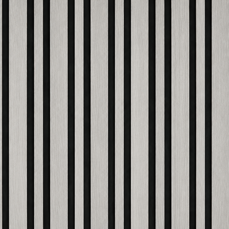 Light Grey Wide Slat Acoustic Wall Panel | 60 × 240cm