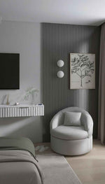 Metallic Dark Grey Acoustic Wall Panel - ashlynconcepts