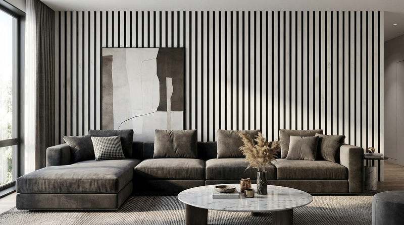 White Marble Acoustic Panel - Ashlynconcepts