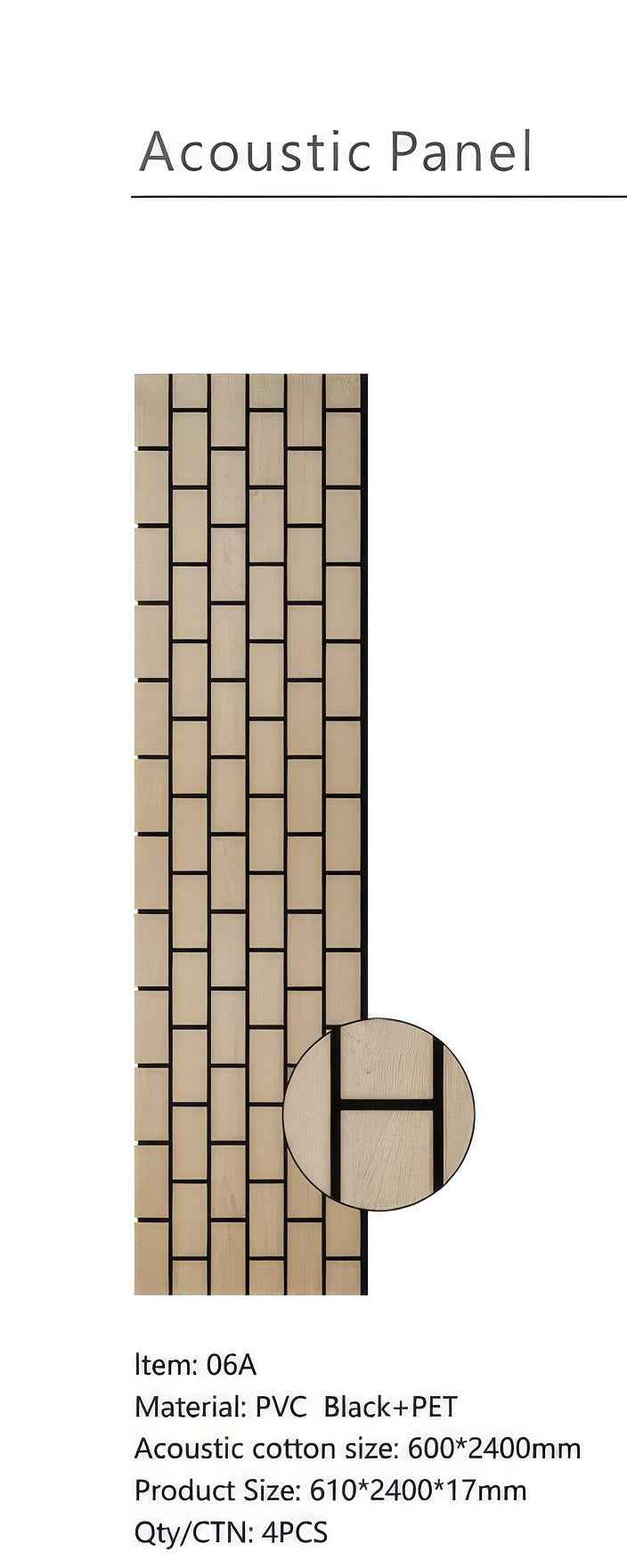 Oak Vertical Acoustic Wall Panel - ashlynconcepts