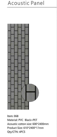 Light Grey Vertical Acoustic Panel - Ashlynconcepts