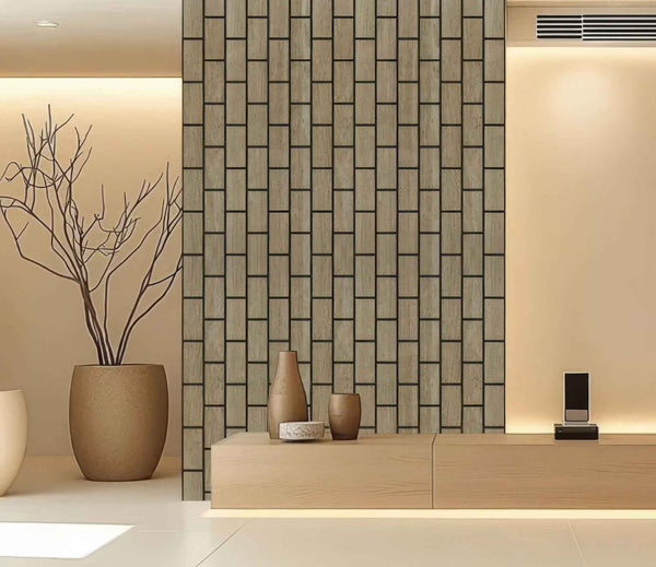 Dark Oak Vertical Acoustic Panel