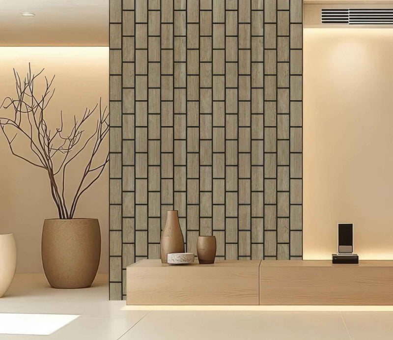 Dark Oak Vertical Acoustic Panel