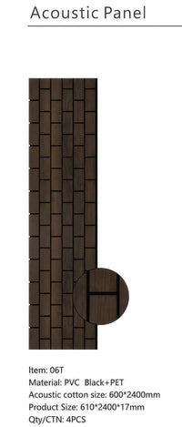 Walnut Vertical Acoustic Panel - Ashlynconcepts