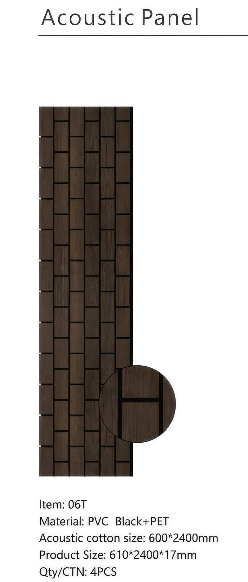 Walnut Vertical Acoustic Panel - Ashlynconcepts