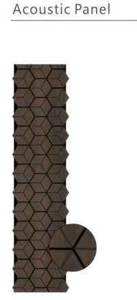 Walnut Blocks Acoustic Panel - Ashlynconcepts