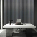 Metallic Dark Grey Acoustic Wall Panel - ashlynconcepts