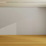 Light grey 15 × 240 × 1.5cm seamless PVC wall panel with clean fluted detailing and a soft modern finish