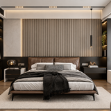 Light grey 15 × 240 × 1.8cm seamless PVC wall panel with a clean textured finish for modern interiors