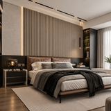 Light grey 15 × 240 × 1.8cm seamless PVC wall panel with a clean textured finish for modern interiors