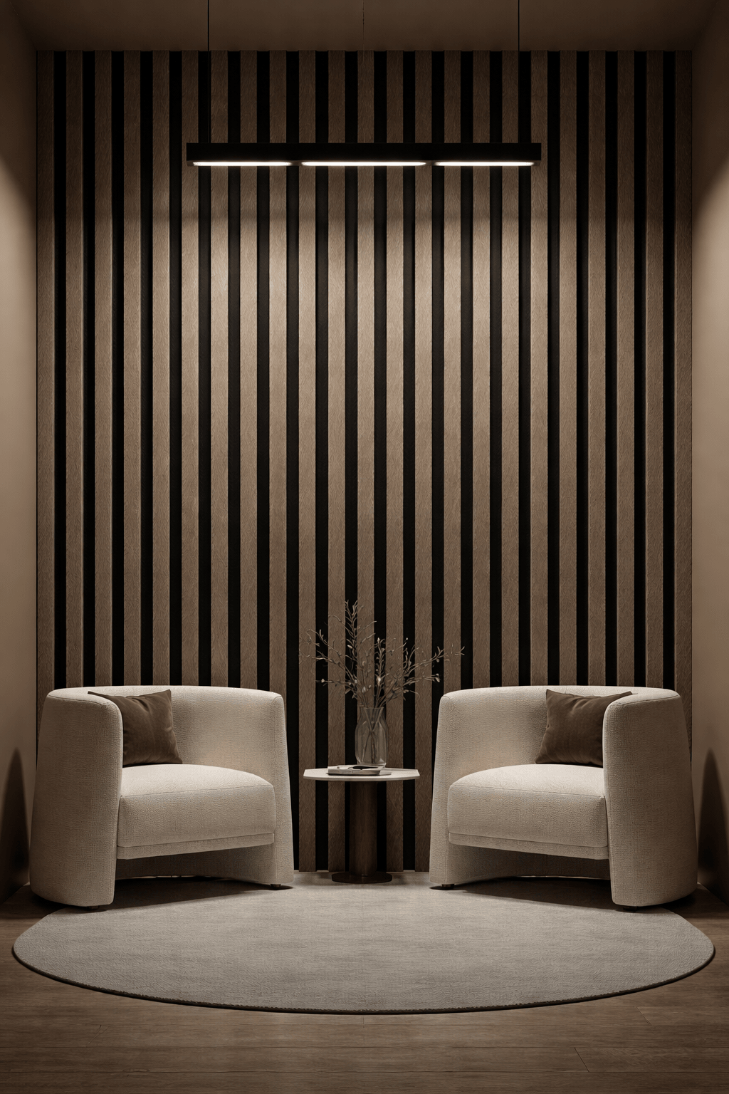 Metallic Brown 60 × 240 × 1.5cm Acoustic Wall Panel