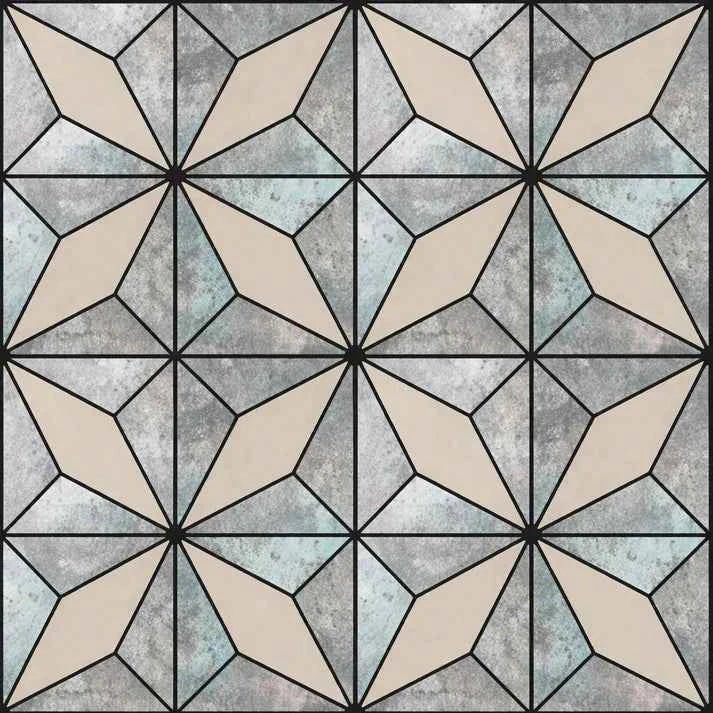 Close-up of a 60 × 240 × 1.5cm metallic grey acoustic panel featuring subtle aged detailing
