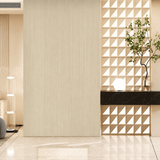 Warm wood-inspired surface featuring authentic grain patterns that bring a natural feel to contemporary interiors