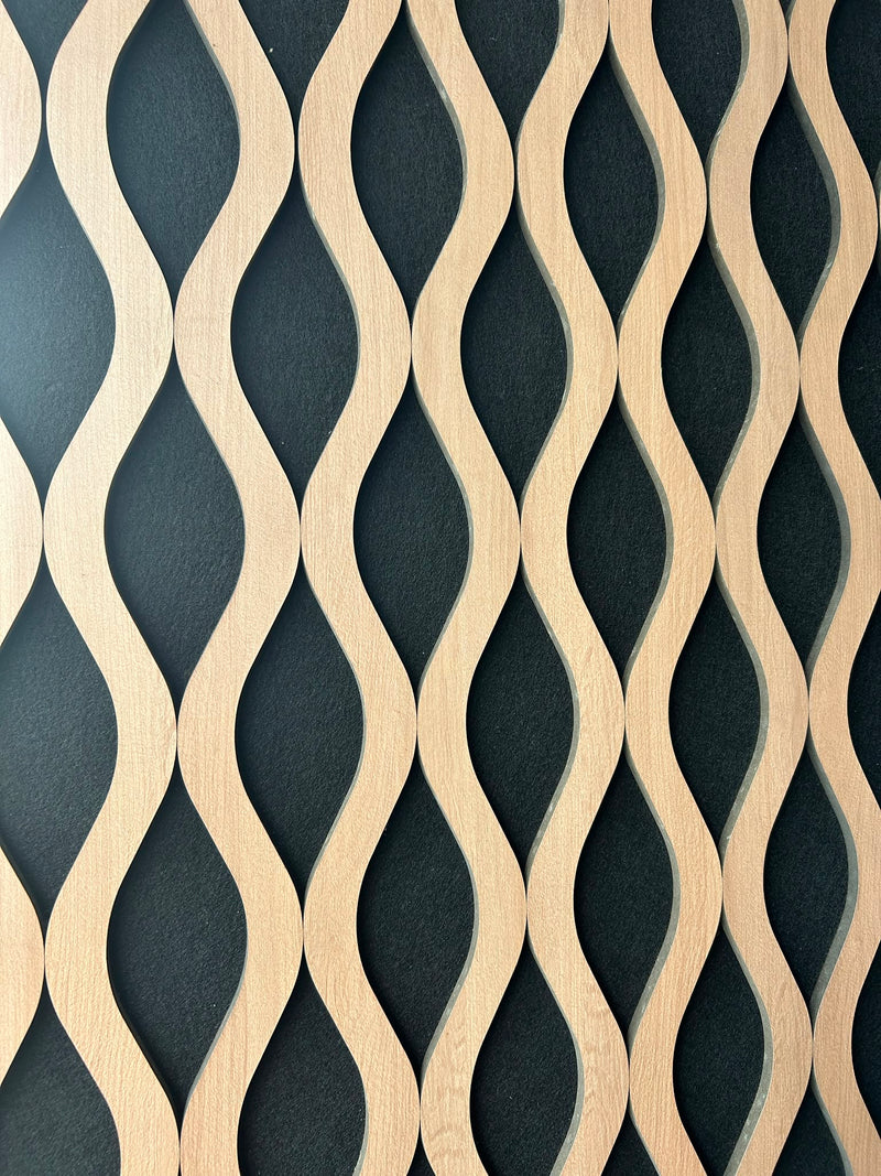 Oak Wavy Acoustic Panel - 240 x 60 cm