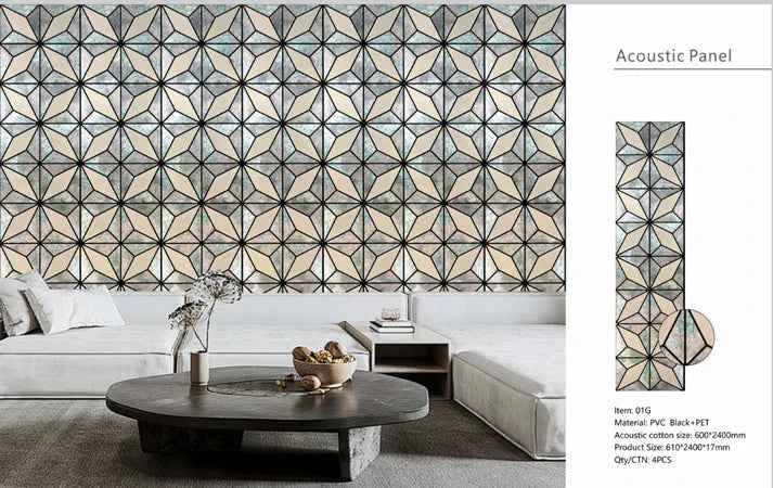 Antique Metallic Grey Acoustic Panel