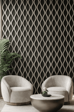 Dark Grey Wavy Acoustic Wall Panel - ashlynconcepts