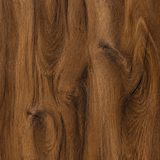 Close-up view highlighting deep brown tones and realistic timber grain with a refined decorative finish