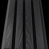 Black 21 × 290 × 2.5cm Outdoor Composite Wall Panel