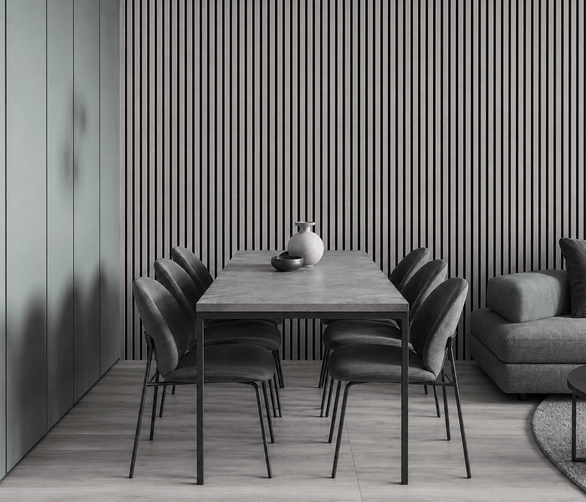Grey Acoustic Wall Panel