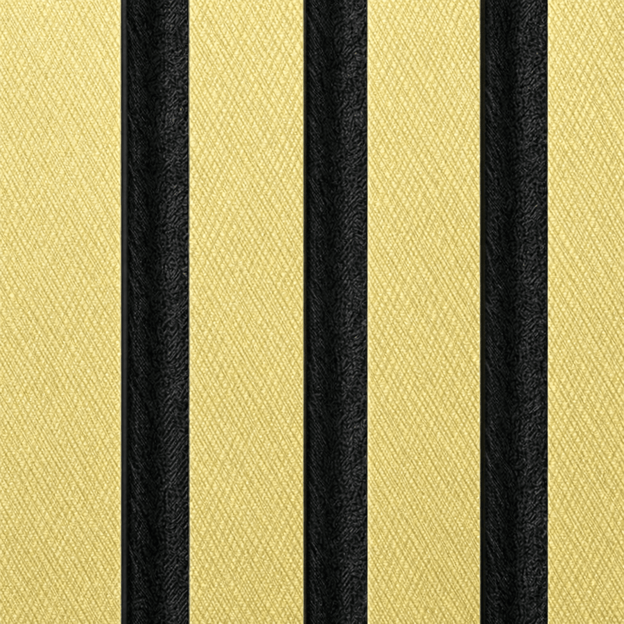 Close-up of a 60 × 240 × 1.5cm acoustic panel showcasing rich golden tones and detailed metallic texture