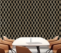 Dark Oak Wavy Acoustic Panel - Ashlynconcepts