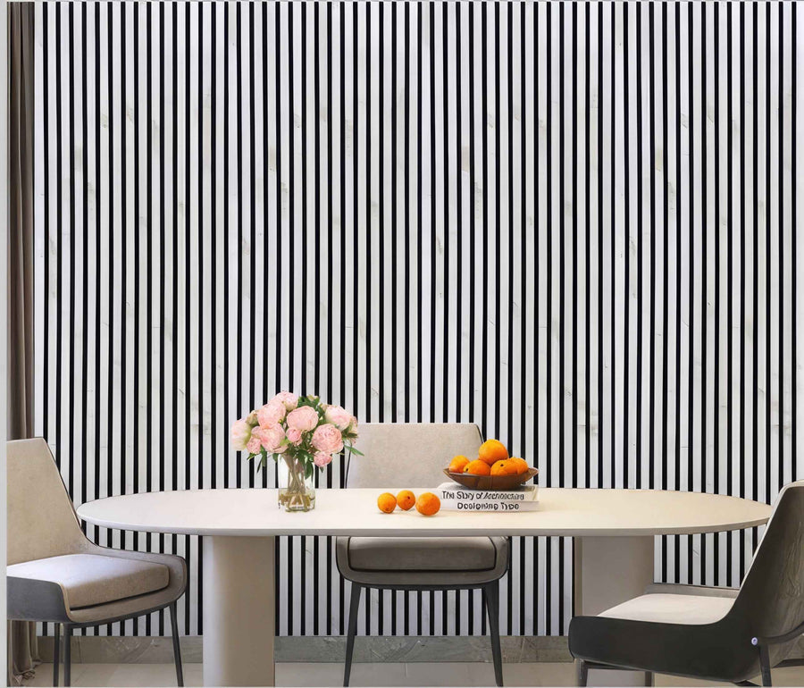 Modern white marble-effect acoustic wall panel for stylish interior walls